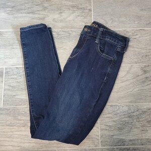 Arizona Jeans Junior Girl's 5 Dark Stretch Denim Straight Leg